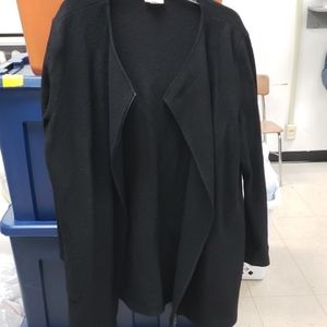 Long JJill Pure Jill thick black jacket